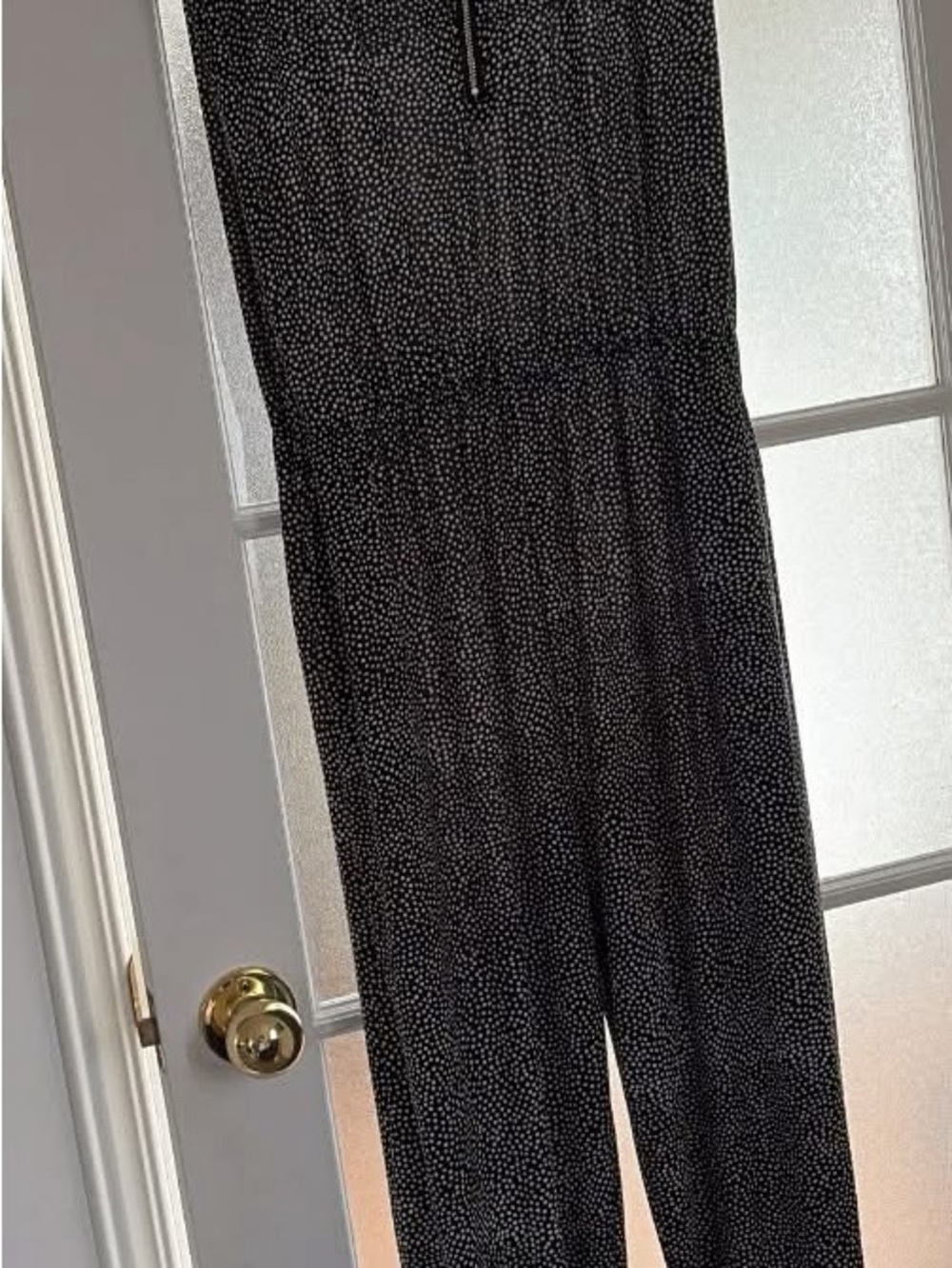 Black Polka Dot Wide-Leg Jumpsuit